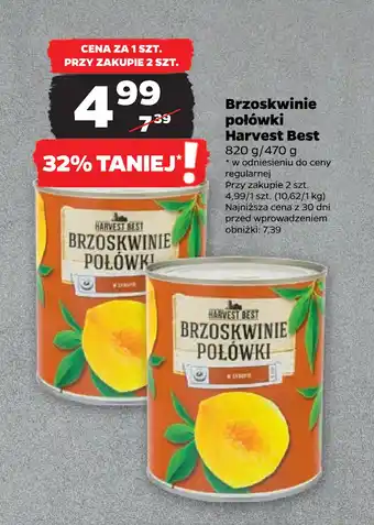 Netto Brzoskwinie połówki Harvest Best oferta