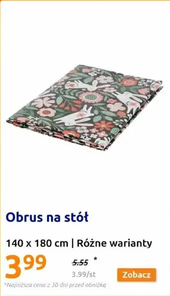 Action Obrus na stół 140 x 180 cm oferta