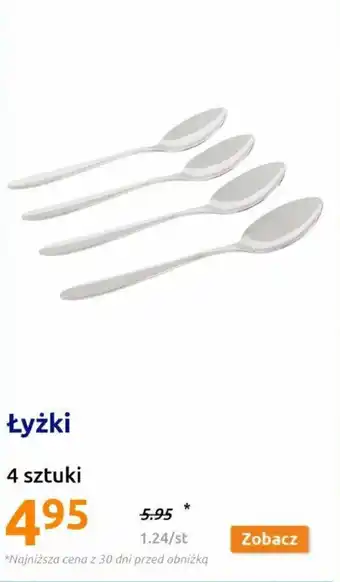 Action Łyżki 4 szt. oferta