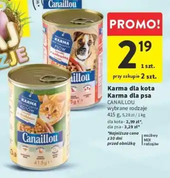 Intermarche Karma dla kota / Karma dla psa CANAILLOU 415 g oferta