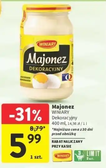Intermarche Majonez WINIARY 400 ml oferta