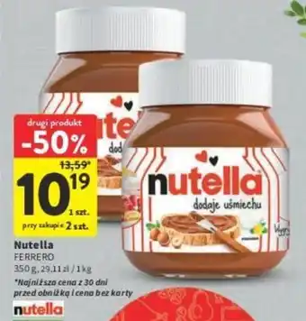 Intermarche Nutella FERRERO 350 g oferta
