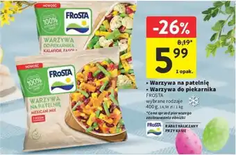 Intermarche Warzywa na patelnię / Warzywa do piekarnika FROSTA 400 g oferta