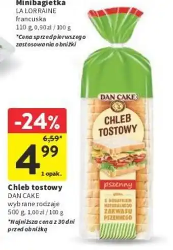 Intermarche Chleb tostowy DAN CAKE 500 g oferta