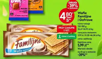 Żabka Wafle Familijne i Gofrowe 130-180 g oferta
