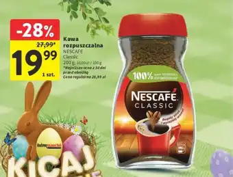Intermarche Kawa rozpuszczalna NESCAFE Classic 200g oferta