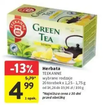 Herbata TEEKANNE 20tbx1,25-1,75g