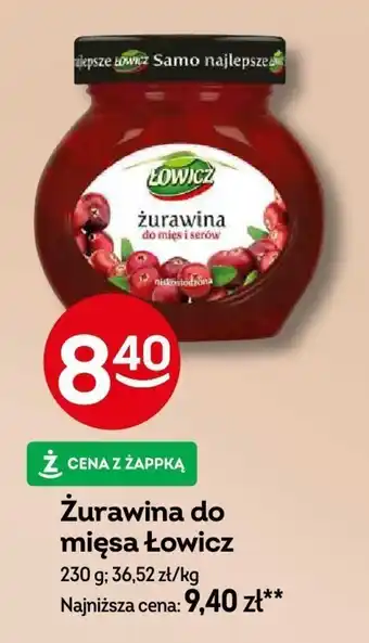 Żabka Żurawina do mięsa Łowicz 230 g oferta