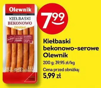 Żabka Kiełbaski bekonowo-serowe Olewnik 200 g oferta