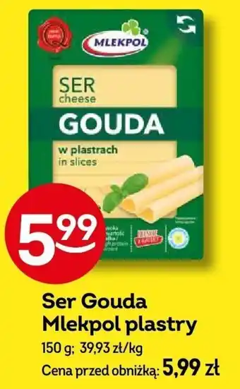 Żabka Ser Gouda Mlekpol plastry 150 g oferta