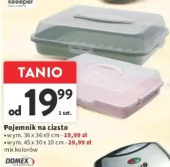 Intermarche Pojemnik na ciasto 36x36x9 cm oferta