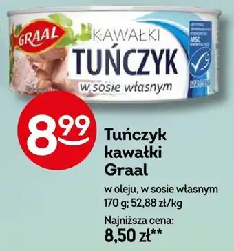 Żabka Tuńczyk kawałki Graal 170 g oferta
