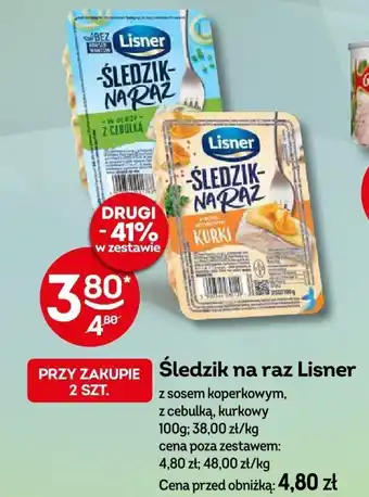 Żabka Śledzik na raz Lisner 100 g oferta