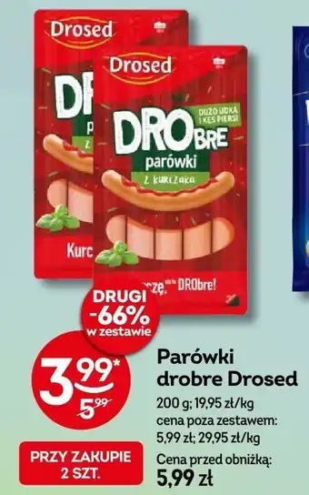 Żabka Parówki drobre Drosed 200 g oferta