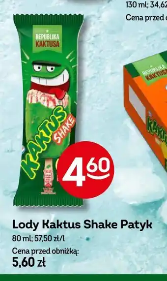 Żabka Lody Lody Kaktus Shake Patyk 80ml oferta