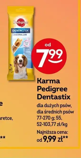 Żabka Pedigree Karma Dentastix 77-270g oferta