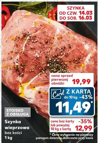 Kaufland Szynka wieprzowa 1kg oferta