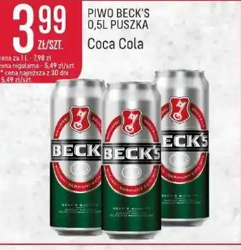 Społem Piwo Beck's oferta