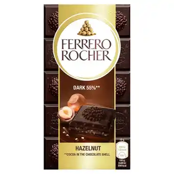Biedronka Ferrero Rocher Czekolada deserowa nadziewana z orzechowym nadzieniem i kawałkami orzechów 90 g oferta