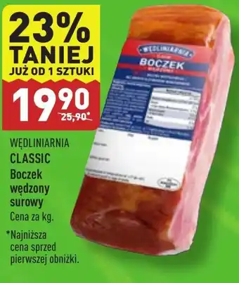 ALDI Boczek surowy Wędliniarnia 1 kg oferta