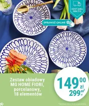 Biedronka Zestaw porcelanowy Fiori oferta