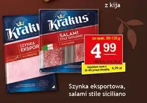 Gram Market Krakus Szynka eksportowa wieprzowa 120 g oferta