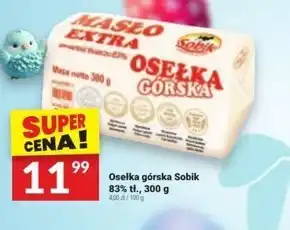 Sobik Masło ekstra osełka górska 300 g