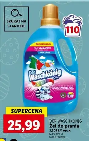 Lidl Żel do prania DER WASCHKÖNIG oferta