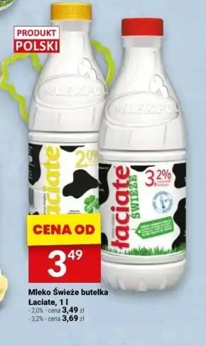 Twój Market Łaciate Mleko świeże 3,2 % 1 l oferta