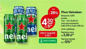 Żabka Piwo Heineken 0,5 l oferta
