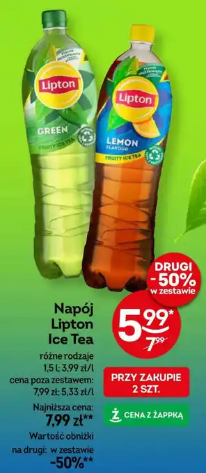 Żabka Napój Lipton Ice Tea 1,5 l oferta