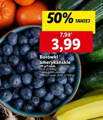 Lidl Borówki amerykańskie 125 g oferta