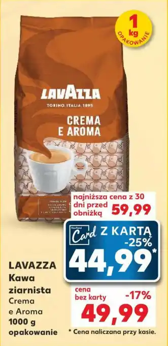 Kaufland LAVAZZA Kawa ziarnista 1000 g oferta