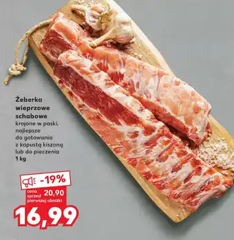 Kaufland Żeberka wieprzowe schabowe 1 kg oferta