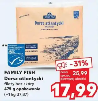 Kaufland FAMILY FISH Dorsz atlantycki 475 g oferta