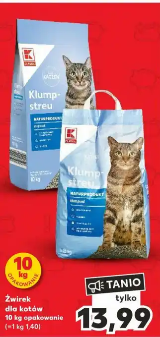 Kaufland Żwirek dla kotów 10 kg oferta