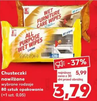 Kaufland Chusteczki nawilżane 80 szt. oferta