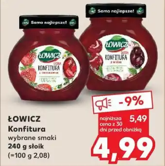 Kaufland ŁOWICZ Konfitura 240 g oferta