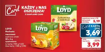 Kaufland LOYD Herbata owocowa 20 x 2 g oferta