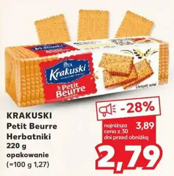 Kaufland KRAKUSKI Petit Beurre Herbatniki 220 g oferta
