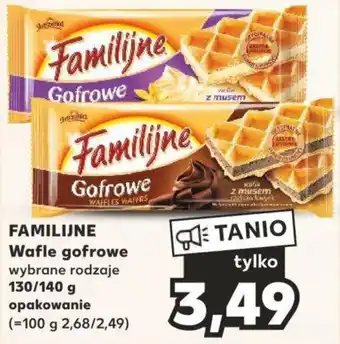 Kaufland FAMILIJNE Wafle gofrowe 130/140 g oferta
