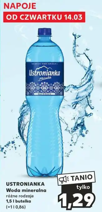 Kaufland USTRONIANKA Woda mineralna 1,5l oferta