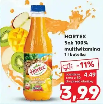Kaufland HORTEX Sok 100% multiwitamina 1l oferta