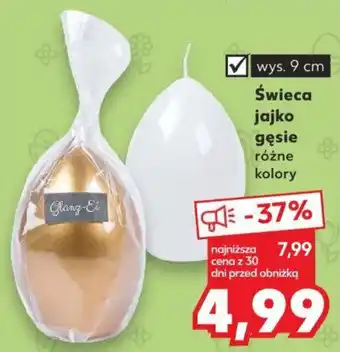 Kaufland Świeca jajko gęsie oferta