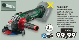 Kaufland Akumulatorowa szlifierka kątowa PWSA 20-Li F4 oferta