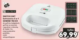 Kaufland SWITCH ONⓇ Gofrownica 3 w 1 SOWEW 750 D4 oferta