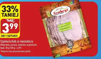 ALDI Schab w plastrach Szubryt oferta