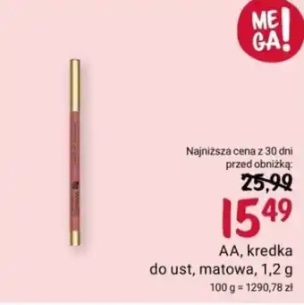 Rossmann AA, kredka do ust, matowa, 1,2 g oferta