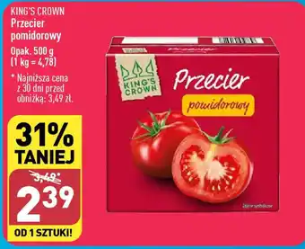 ALDI KING'S CROWN Przecier pomidorowy 500 g oferta