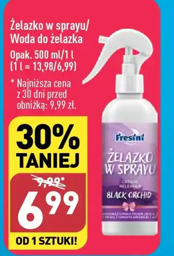 ALDI Żelazko w sprayu/Woda do żelazka 500 ml oferta